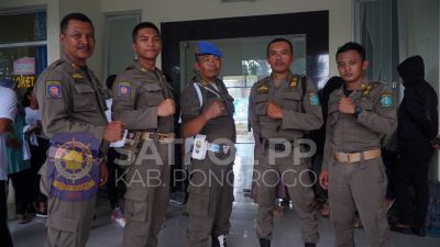 Ada Lima Personil Satpol PP Amankan Pemberangkatan Atlet di Kejurda Kabupaten Sidoarjo Jatim 2023