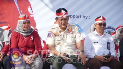 Kasatpol PP Dampingi Bupati Hadiri Gebyar PAUD Pecahkan Rekor MURI Tahun 2023