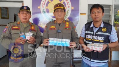 Dua Hari Bersama Petugas Bea Cukai Madiun, Satpol PP Ponorogo Hari Kedua Berhasil Temukan Rakok Ilegal