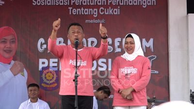 Diikuti 2100 Lebih Peserta, Gebyar Senam Perwosi Dalam Rangka Sosialisasi Gempur Rokok Ilegal 2023