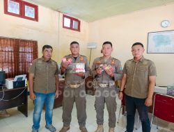 Satpol PP Ponorogo bersama Bea Cukai Madiun Kembali Berhasil Menyita Puluhan Batang Rokok Ilagal